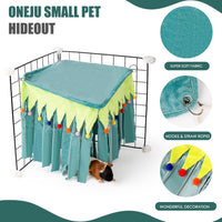 Guinea Pig Hideout, Guinea Pig Corner Hideout - Green / 15.1"L x 16.1"W x 10.2"Th - image 3