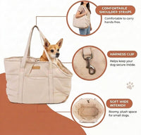 Plush Dog Purse Carrier for Small Dogs, Soft Tote, Black – Essentials for Dogs - Cream 2.0 - image 4