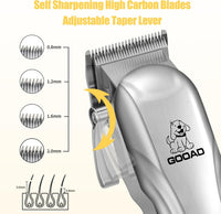 Dog Clippers Grooming Kit with Paw Trimmer - Silver - image 2