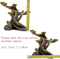 relaqcc Reptile Decor Aquarium Decorations Artificial Moss Resin Fish - Small-A - image 2