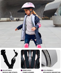 BeBeFun girls bike helmet in pink with 12 air vents and adjustable fit knob, ages 3 to 10 - view 28