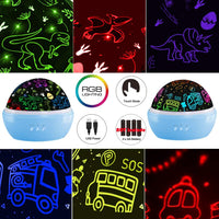 Dinosaur Night Light Toys for 3-8 Year Old Boys - Blue - image 2