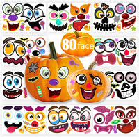 80 Packs Pumpkin Decorating Kit - Pumpkin Stickers