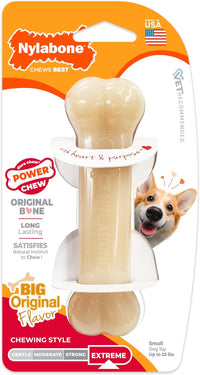 Nylabone Power Chew Original Bone Dog Chew Toys - Original / Small