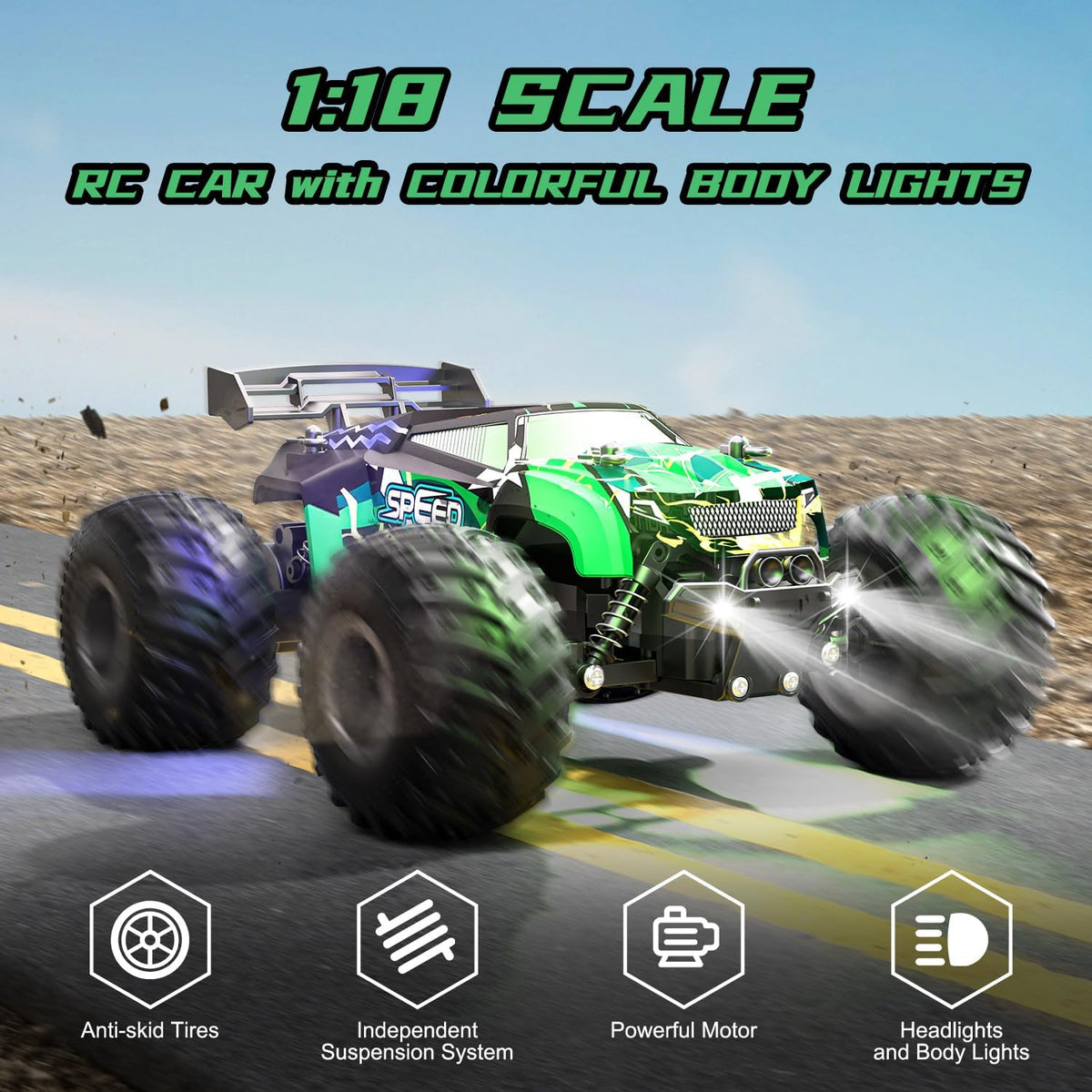 Remote Control Car RC Cars All Terrain Monster Truck - image 2