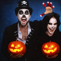 Sumind 10 pack of vinyl Halloween eyeball finger puppets with vivid veins, adult size - view 3