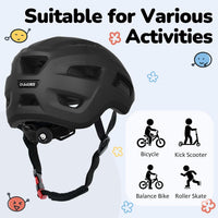 OUWOER toddler and kids bike helmet with vents and adjustable dial - view 22