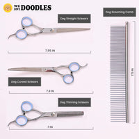 Dog Grooming Scissors Kit, Curved - Long - image 2