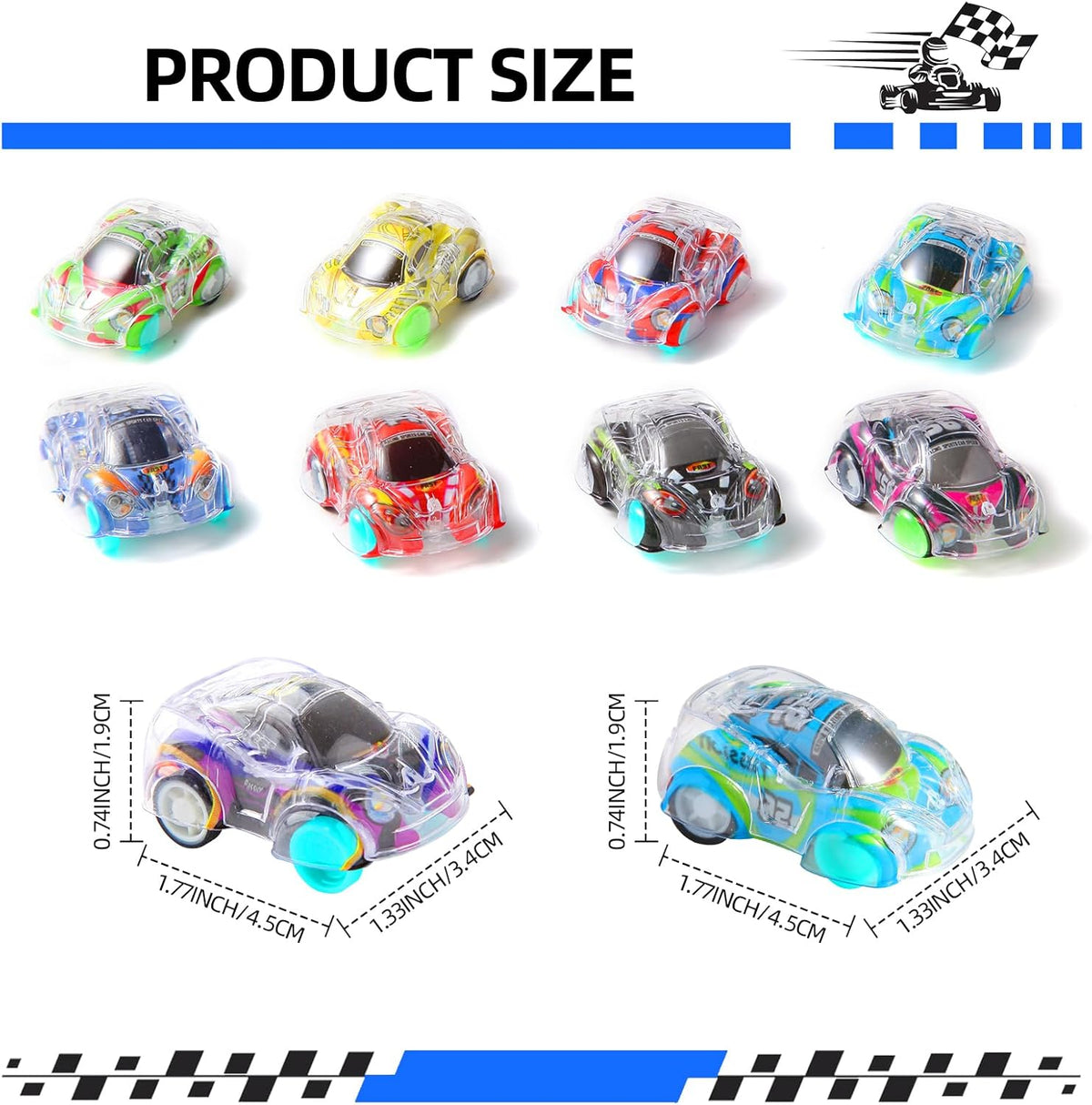50 Pcs Mini Pull Back Cars Set - image 2