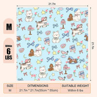 21.7" Cat Grooming Wrap Cat Wrap for Cutting Nails Cat Restraint for Nail Clipping Cat Swaddle Wrap Cat Burrito Wrap M(Within 6lbs) Anti-Scratch Anti-Escape Multifunctional Pet Tool