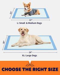 Powools Puppy Pads, Super Absorbent, Spill-Proof - 34" × 28" - 100 Packs - image 2