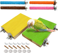 6 Pcs Bird Perch Stand Toy - 6 Pcs