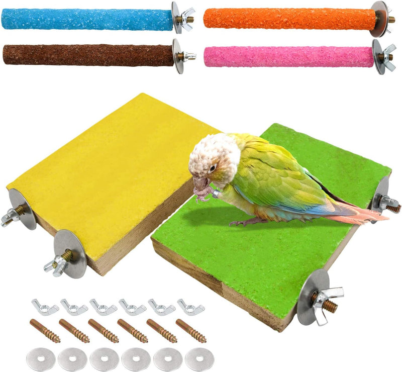 6 Pcs Bird Perch Stand Toy - 6 Pcs