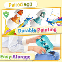 Tinabless Matching Eggs Toys 12 pcs Set Color & Shape Recognition - Blue-dinosaur Eggs - image 2