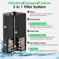 hygger Aquarium Sponge Filter 8-20 Gallon Small Fish Tank Filter - Medium - image 2
