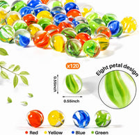 Sukh 78 Pcs Glass Marbles - 120 Pcs - 4 Colors - image 3