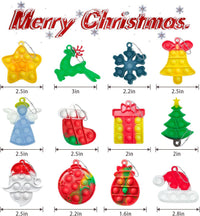 30Pcs Halloween Mini Pop Keychain Fidget Toy - D: Christmas 60 - image 3