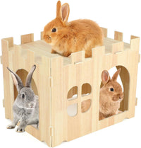 Large Wooden Bunny Hideout - 1 House