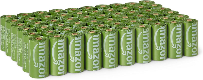 Amazon Basics Dog Poop Bags Rolls - 1 Count (Pack of 900)