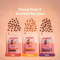 Pupford Soft & Chewy Training Treats for Dogs & Puppies (Beef, 5 oz)