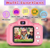 Seckton Upgraded Kids Selfie Camera - Pink - image 2