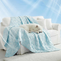 NWK Dog Cooling Blanket Q-Max>0.345 for Summer – Essentials for Dogs - Ocean Blue / XL (60''x 80'')