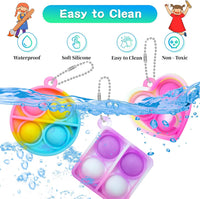 ONKULL Pop Fidget Keychain 30 Pack, Mini Fidget Toys Bulk - 30 - image 3