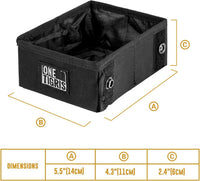 OneTigris Military Collapsible 70 oz Pet Bowl for Small to Medium - S / Black - image 3