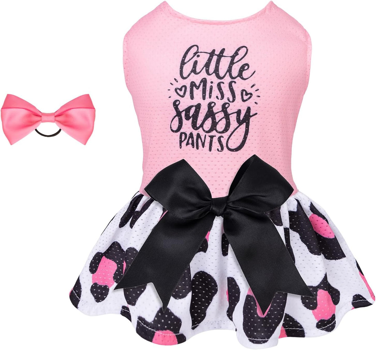 CuteBone Dog Mesh Dress Puppy Sundress Pet Outfit Summer Fashion - Little Miss Sassy Pants / Medium