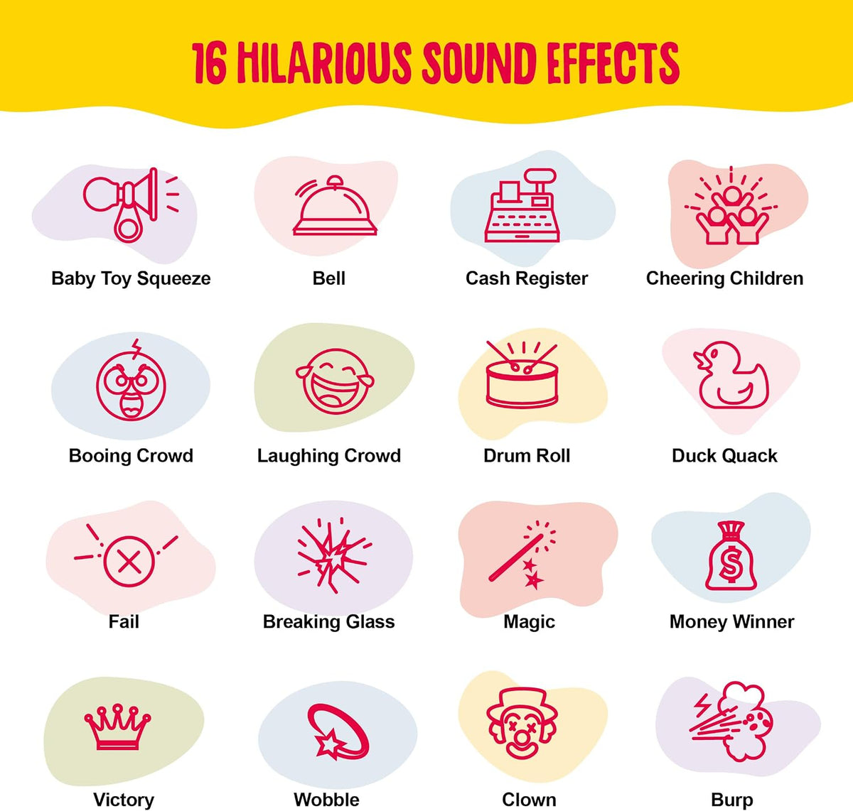 Sound Effects Machine, Gifts for Boys, 16 Hilarious Sounds - image 2