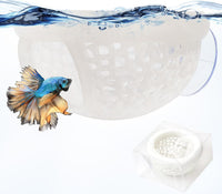 Multi-Functional Betta Hammock Feeding Bed - Transparent