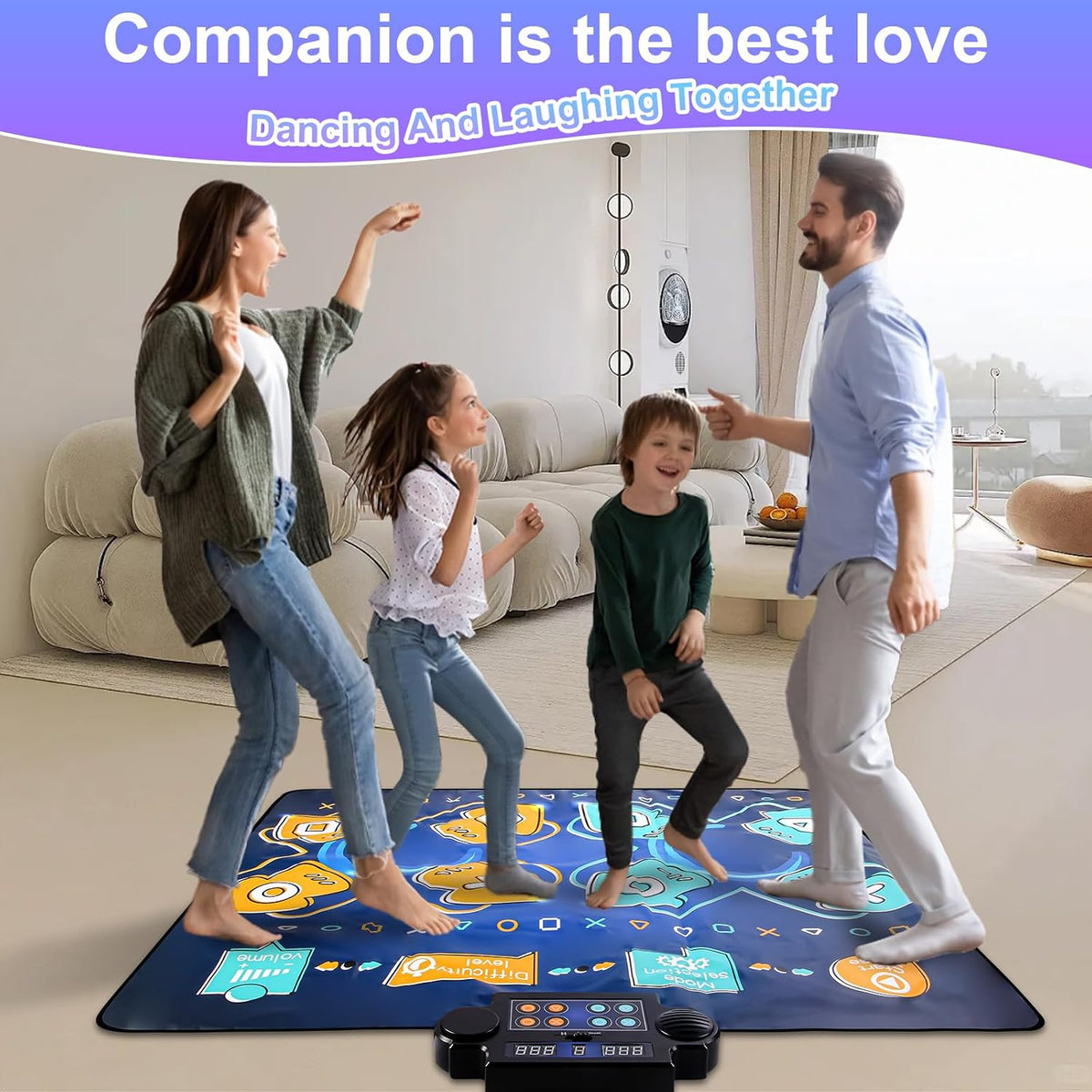 Dance Mat, Electronic Dance Mixer Rhythm Step PlayMat - 2player - image 3
