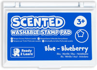 READY 2 LEARN strawberry scented stamp pad for kids with red ink in a plastic flip case - view 2