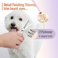 Dog Grooming Scissors: 4.75" Pet Thinning Shears Made Of Advanced Stainless Steel Alloy for Trimming Dogs Cats and Other Pets Face and Paws
