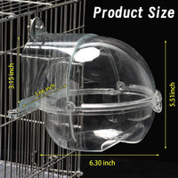 Automatic Bird Shower with Pump - 【Roundness Transparent Bird Bath】 - image 2