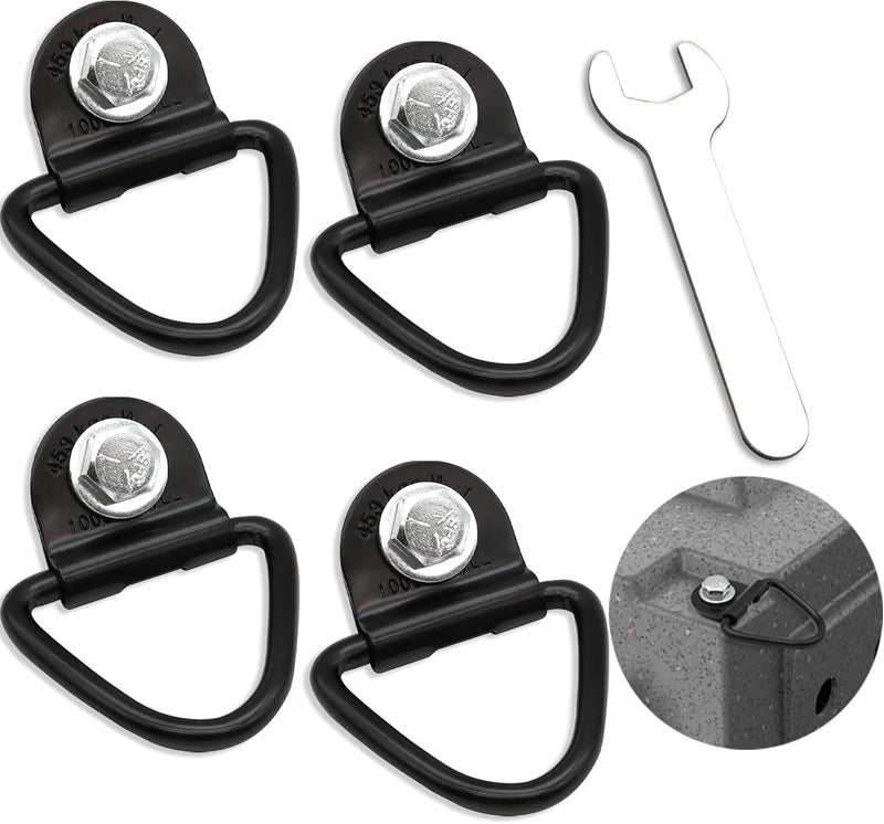 4 Pack Tie Down Kit, with Wrench, Easy Installation - 4 Pack
