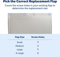 PetSafe Freedom Replacement Pet Door Flap, Non-Toxic Material - Medium (Pack of 6) - image 3