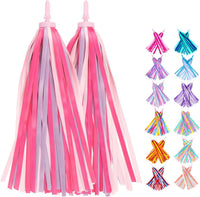 Bike Streamers Bike Tassels for Kids 1 Pair - Rose Pink