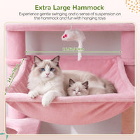 Globlazer F70 Pro Heavy Duty Cat Tree Tower for Indoor Cats Large - Pink / XL - image 4