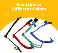 BirdsBeSafe® Break Away Cat Collar with Bell, Reflective Thread for Night Visibility, Comfortable Elastic Stretch Cat Collar to Protect Cat from Getting Stuck in The Garden.