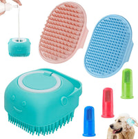 3-in-1 Dog Grooming Brush - Blue Blue Blue