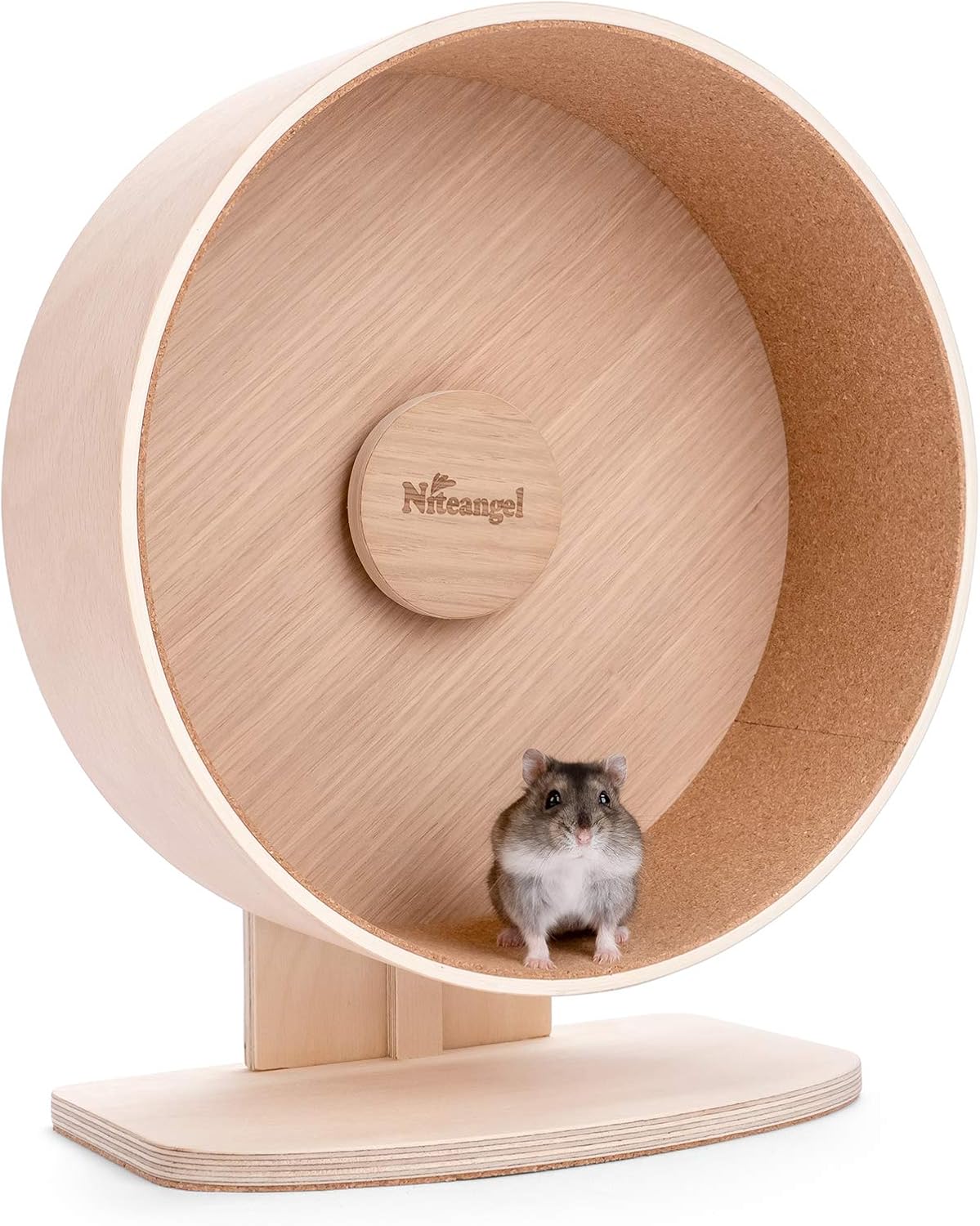 Niteangel Wooden Hamster Exercise Wheel: - M