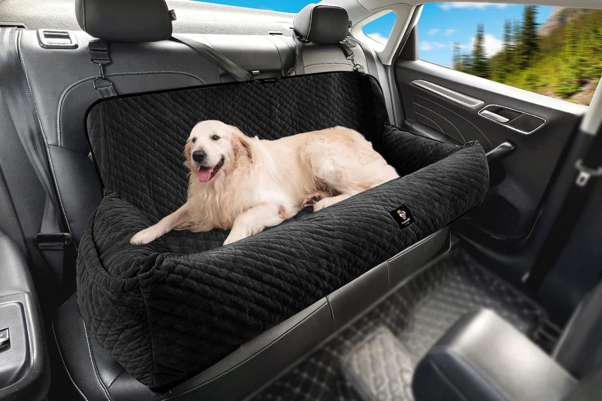 Dog Car Seat for Small Medium Dogs - Black / Large