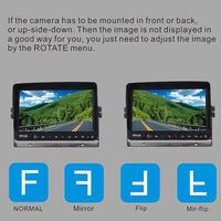 AHD 1080P 7" Reverse Rear View Backup Camera System, Camera with Night Vision Waterproof IP69K Vibration-Proof 10G for Tractor/Truck/Bus/Motorhome/Excavator/Caravan/Skid Steer/Harvester