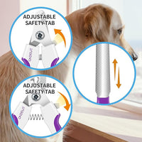 OneCut 4.7" Small Dog & Cat Nail Clipper Stainless Steel Cat Claw Trimmers for Rabbits, Guinea Pigs, Birds, Puppies, Kittens and Small Animals Pet Nail Clipper for Professional and Home Use (Purple)