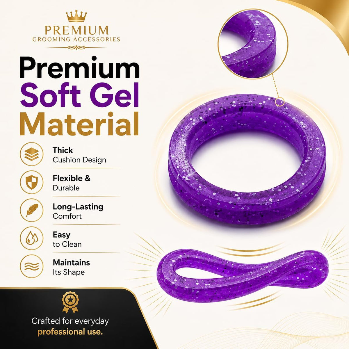 Kenchii Extra Soft Shear Finger Ring Inserts - Purple - image 2
