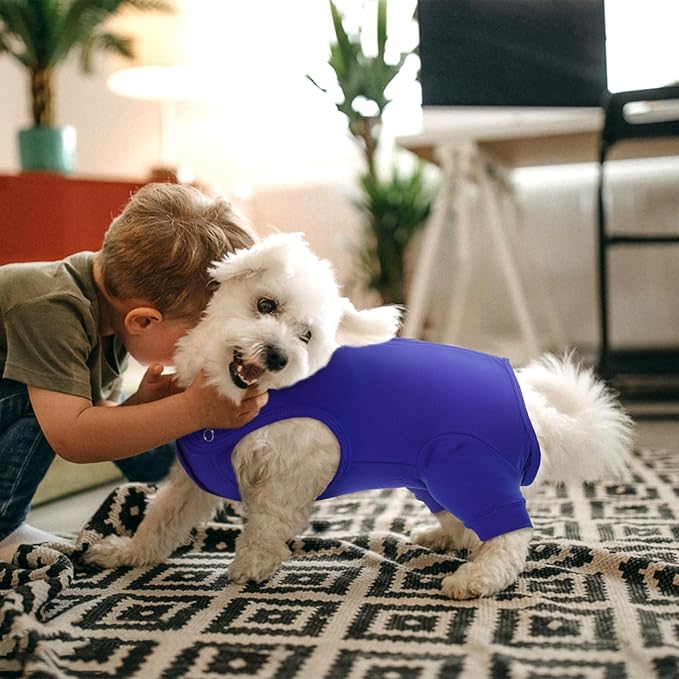 Nanaki Dog Wound Care Shirt,Dog Leg Sleeve to Stop Licking Rear Leg and Abdomen,Pet Surgery Suit Female Spay,Dogs Onesie for Surgery Female Male,Pet Surgical Recovery Suit Female Wound Heal Clothes