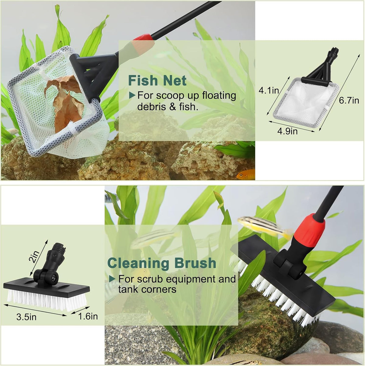 hygger Multi-Use Fish Tank Cleaner - M(Extendable Handle) - image 4