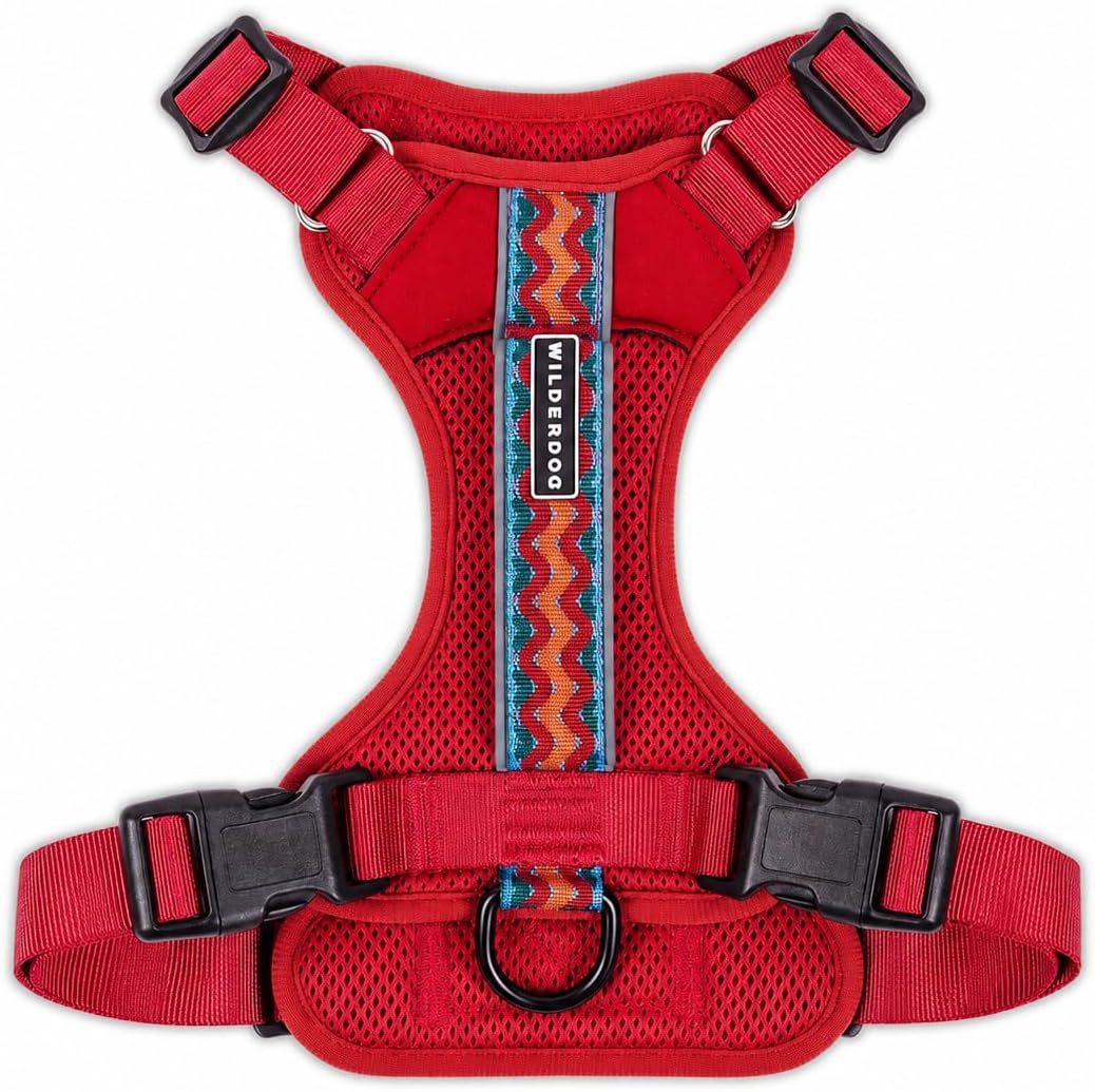 Wilderdog Lightweight Dog Harness with Reflective Straps - Ember / Medium