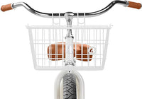 Retrospec Apollo-Lite Lift-Off Bike Basket - Detachable Steel Handlebar Basket with Carrying Handle for Commuting, Shopping & Beach Trips - 14.5in x 9.5in Weather-Resistant Biking Gear